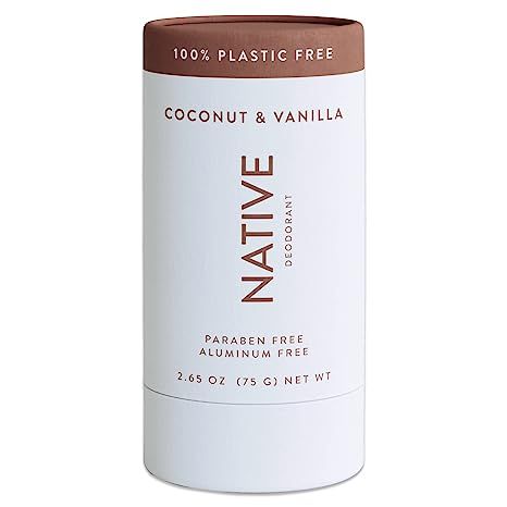 Native Plastic Free Deodorant | Natural Deodorant for Women and Men, Aluminum Free with Baking Soda, Probiotics, Coconut Oil and Shea Butter | Coconut & Vanilla Baking Soda Coconut Oil, Unscented Deodorant, Native Deodorant, Deodorant For Women, Natural Body Wash, Natural Toothpaste, Aluminum Free Deodorant, Petroleum Jelly, Use Of Plastic