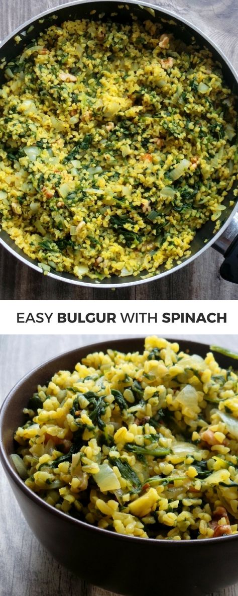 Simple Bulgur and Spinach Dinner Recipe - Beauty Bites Vegetable Beef Soup Instant Pot, Beef Soup Instant Pot, Vegetable Beef Soup Recipes, Soup Recipes Homemade, Bulgar Recipes, Spinach Dinner Recipes, Instant Pot Vegetable Beef Soup, Bulgur Wheat Recipes, Spinach Dinner