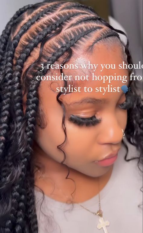 Fulani Braids Hairstyles Zig Zag, Cornrows Front Box Braids Back, Cornrows Braids For Black Women, Twisted Hair, Braided Hairstyles For Black Women Cornrows, Feed In Braids Hairstyles, Box Braids Hairstyles For Black Women, Quick Weave Hairstyles, Braided Cornrow Hairstyles