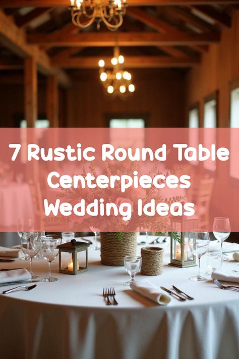 Did you know that the perfect round table centerpieces wedding rustic vibe can transform your special day? Dive into ideas with charming mason jars, burlap touches, and vintage lanterns. Create a fairy-tale setting with nature-inspired elements that blend elegance and charm. Discover how these rustic centerpieces can make your wedding unforgettable! Rustic Rehearsal Dinner Centerpieces, Large Candle Centerpieces Wedding, Wedding Outdoor Centerpieces, Tuscany Wedding Round Tables, Simple Rustic Table Centerpieces, Diy Rustic Table Centerpieces, Cheesecloth Centerpiece Round Table, Potted Wedding Centerpieces, Table Centerpieces Wedding Rustic