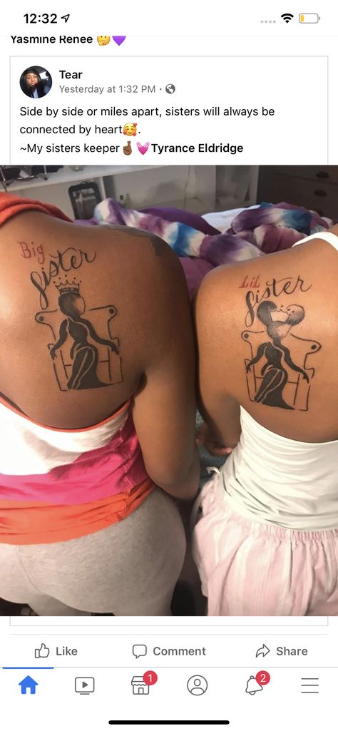 Tattoo Jhene Aiko, Sisters Keeper Tattoo, My Sisters Keeper Tattoo, Ways Tattoo Jhene Aiko, Ways Tattoo, Sisters Keeper, Sister Tattoo Designs, My Sisters Keeper, Sister Tattoo