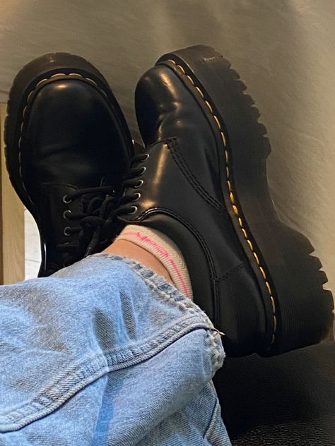 Https://instagram.com/absdavies Doc martens Dr martens 1461 quad chunky shoe, calvin klein 1461 Quad Dr Martens Outfit, Dr Martens Shoes Outfit, Dr Martens 1461 Quad, Dr Martens 8053, Dr Shoes, Funky Shoes, Chunky Shoes, Artist Aesthetic, Hype Shoes