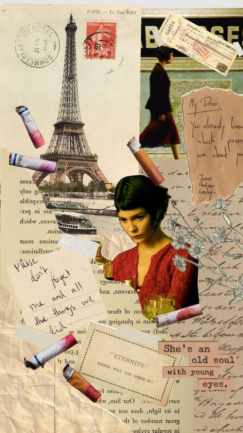 #amelie #amelieaesthetic #aesthetic #moodboard #collage Amelie Aesthetic, Old Soul, Amelie, Mood Board, Iphone Wallpaper, Collage, Movie Posters