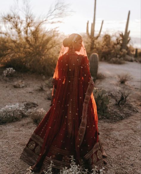 Bride Shots, Wedding In Arizona, Indian Desert, Anand Karaj, Bride Photos Poses, Wedding Portrait Poses, Bride Photography Poses, Desi Bride, Wedding Picture Poses