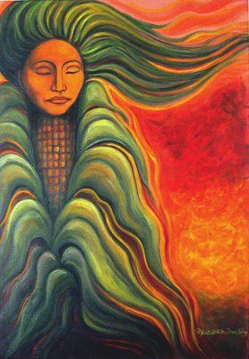 Indigenous Spirituality, Goddess Ixchel, Cherokee Art, Goddess Photo, Heart Connection, Esoteric Symbols, Maori People, Native American Paintings, Trail Of Tears