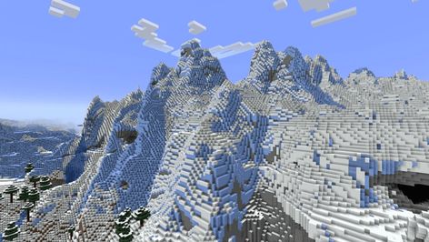 Mountains Minecraft, Create A World, Frozen Lake, Blue Orchids, Biome, Pink Leaves, Pink Petals, The Meadows, Beautiful Waterfalls