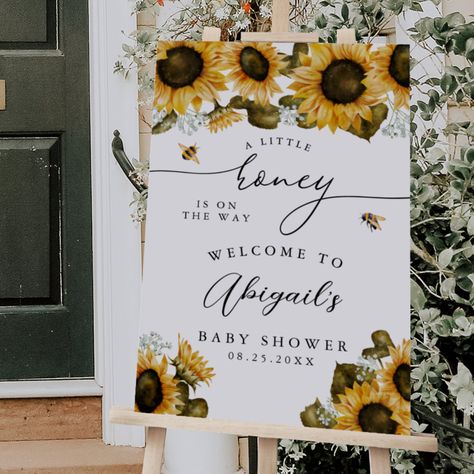 Honey Bee Baby Shower, Bee Gender Reveal, Sunflower Baby Showers, Bee Baby Shower Theme, Mommy To Bee, Baby Shower Supplies, Bee Baby, Baby Shower Inspiration, Bee Baby Shower