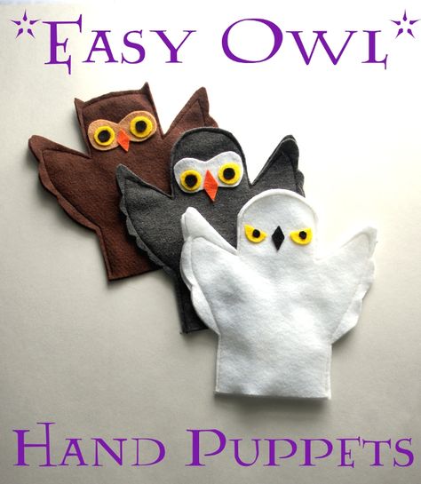 Puppet Tutorial, Sew Felt, Animal Hand Puppets, Wizard Party, Felt Puppets, Glove Puppets, Puppets For Kids, Puppets Diy, Felt Finger Puppets