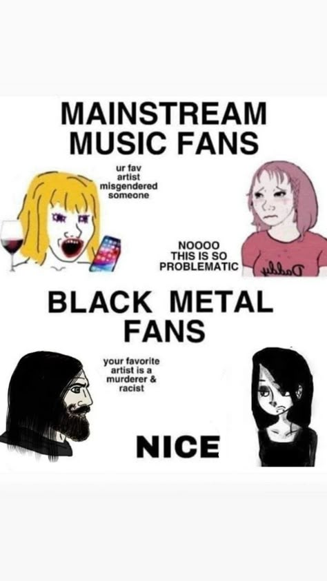 Mayhem Black Metal, 3d Tiskárna, Goth Memes, Metal Meme, Punk Fashion Diy, Metal Fan, Extreme Metal, Band Humor, The Legion