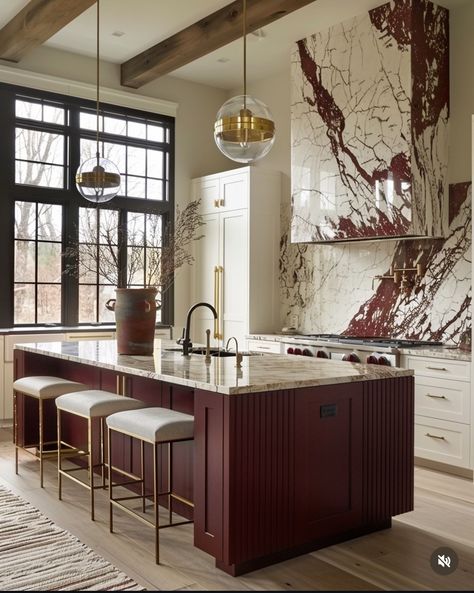 Neoclassical Interior, London Kitchen, Crystal Amethyst, House Design Kitchen, Red Kitchen, Labradorite Crystal, Semi Precious Stone, Petrified Wood, Kitchen Countertop