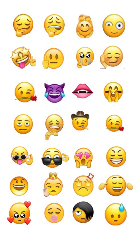 Cute Ios Emoji, Emojis We Need, Funny Emoji Combinations, Emojis Aesthetic, Custom Emoji, Custom Emojis, Ios Emojis, Images Emoji, Emoji Stickers Iphone