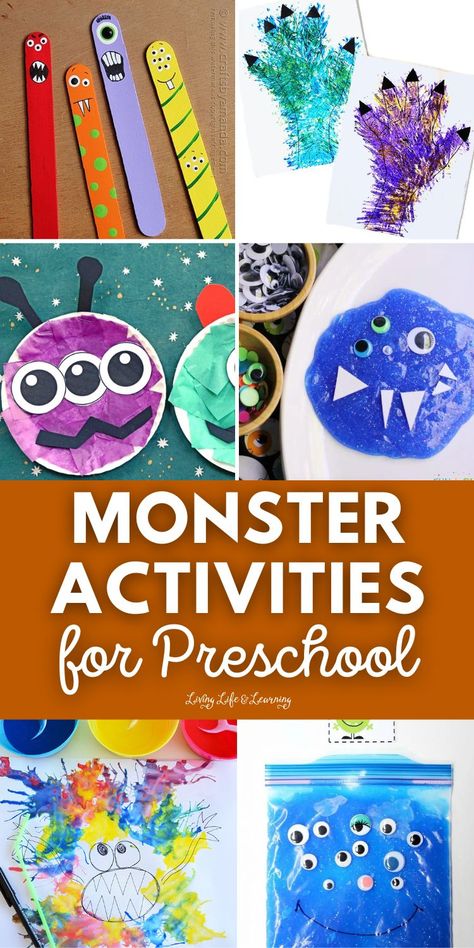 Are you searching for fun homeschool Halloween activities for your kids? These fun monster activities for preschool will surely bring enjoyment, endless learning and not so creepy activities for your homeschool kids this season! Monster Activities For Preschool, Homeschool Halloween, Monster Theme Classroom, Monster Activities, Elementary Stem Activities, Storytime Crafts, Preschool Science Activities, Monster Craft, Fall Preschool Activities