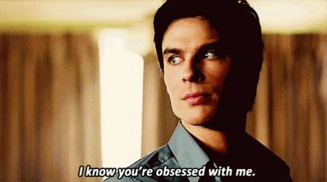 Obsessed Ian Somerhalder GIF - Obsessed IanSomerhalder VampireDiaries - Discover & Share GIFs Your Obsessed With Me, Damon Quotes, Famous Vampires, Salvatore Brothers, Vamp Diaries, Ian Joseph Somerhalder, Ian Somerhalder Vampire Diaries, Damon Salvatore Vampire Diaries, Vampier Diaries