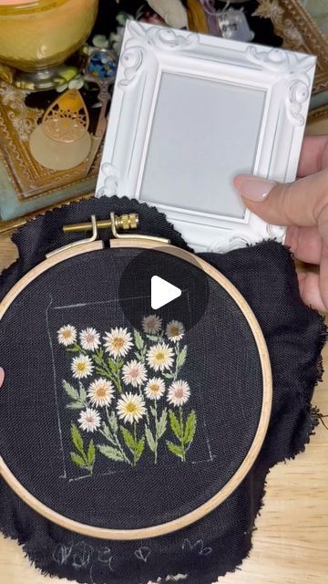 Erin 🪡🌙🌿✨ on Instagram: "What do you think about this glass mounted framed embroidery? Will you give it a try? 

I learned this technique from @eaocraftstudio . She does stunning floral embroidery. Check out her work! 

.
#framing #floral #embroidery #worldembroidery #diyframing #diy #diyembroidery #floralembroidery #embroideryart #dmcembroidery #dmcthreads" How To Frame Embroidery Work, Framed Embroidery, Embroidery Tutorials, Diy Embroidery, Crafty Ideas, Embroidery Art, Floral Embroidery, You Think, Stitching