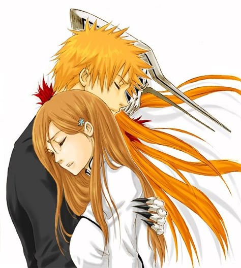 ichihime Orihime And Ichigo, Orihime X Ichigo, Ichigo Orihime, Ichigo X Orihime, Ichigo Manga, Ichigo And Orihime, Bleach Orihime, Bleach Couples, Bleach Ships