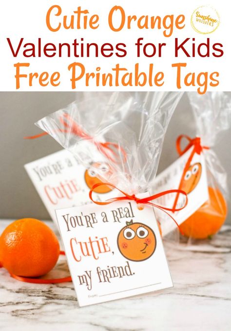 These FREE Printable Valentines Tags are so adorable. Just grab a box of clementine oranges and you are good to go. Such a cute idea for Valentine's Day. Very kid friendly! Daycare Valentine Snacks, Non Candy Valentines For Toddlers, Valentines For 1st Graders, Toddler Valentines Day Gifts For Parents, Non Edible Valentines For Kids, No Candy Valentines For Kids, Valentine’s Day Class Treats, Valentine For Daycare, Daycare Valentines Ideas Toddlers