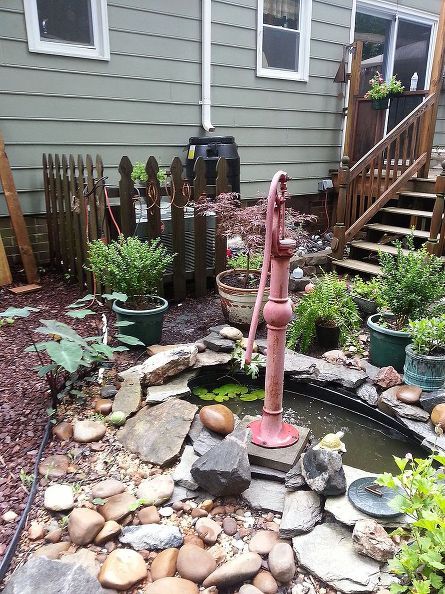 garden ideas water pump vintage installing, diy, how to, outdoor living, ponds water features, original post Vintage Water Pump, Water Pump Fountain, Old Water Pumps, Pump Fountain, Hand Water Pump, Diy Water Feature, Small Water Features, Garden Water Feature, Diy Garden Fountains