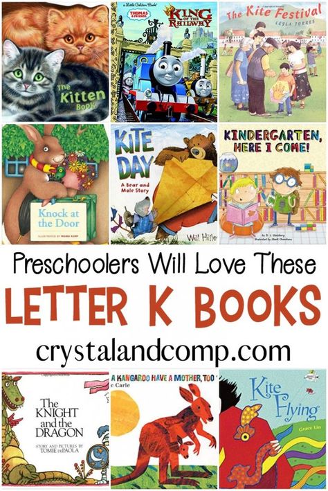 Letter L Books For Preschool, Letter I Books For Preschool, Letter K Crafts, Books For Preschool, Preschool Pictures, Kindergarten Letters, Alphabet Kindergarten, Kindergarten Books, D Book