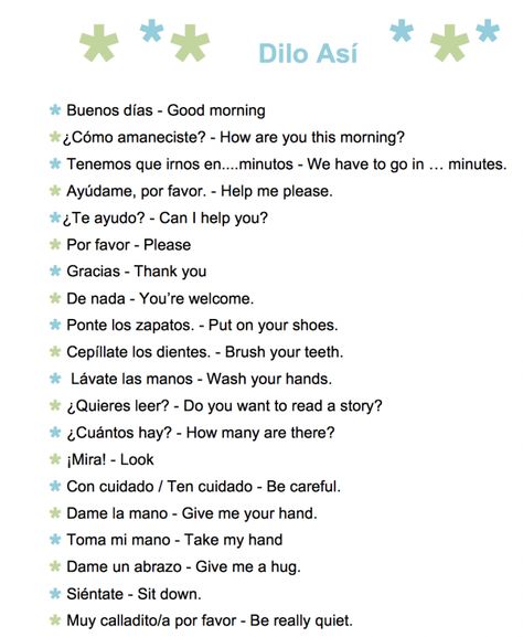 A printable list of common Spanish phrases to use with kids. Common Spanish Phrases, Spanish Expressions, Spanish Notes, Useful Spanish Phrases, Spanish Words For Beginners, Spanish Sentences, Speaking Spanish, Basic Spanish Words, Learning Spanish For Kids