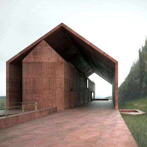 Valerio Olgiati – a f a s i a Wineries Architecture, Valerio Olgiati, Ontario Place, Tennessee State Parks, Japanese Style House, Arch House, Future Farms, Architecture Graphics, Concrete Art