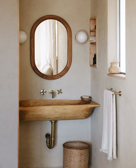 The Best Half Bathroom Design Ideas Half Bathroom Design Ideas, Powder Room Paint Colors, Large Circle Mirror, Half Bathroom Design, Black Powder Room, Powder Room Paint, Small Half Bathroom, White Marble Sink, Powder Room Wallpaper