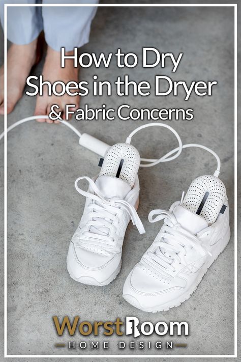 How to Dry Shoes in the Dryer & Fabric Concerns Drip Fashion, Dryer Machine, How To Make Shoes, House Cleaning Tips, Clothing Hacks, Cleaning Tips, Shoe Game, Save You, Tennis Shoes