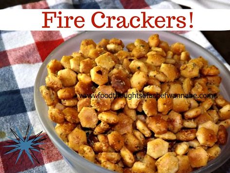 Fire Crackers, Oyster Crackers, Farm Fresh Eggs, Ranch Seasoning, Homemade Snacks, Happy 4th Of July, Fresh Eggs, Red Pepper Flakes, Red Pepper