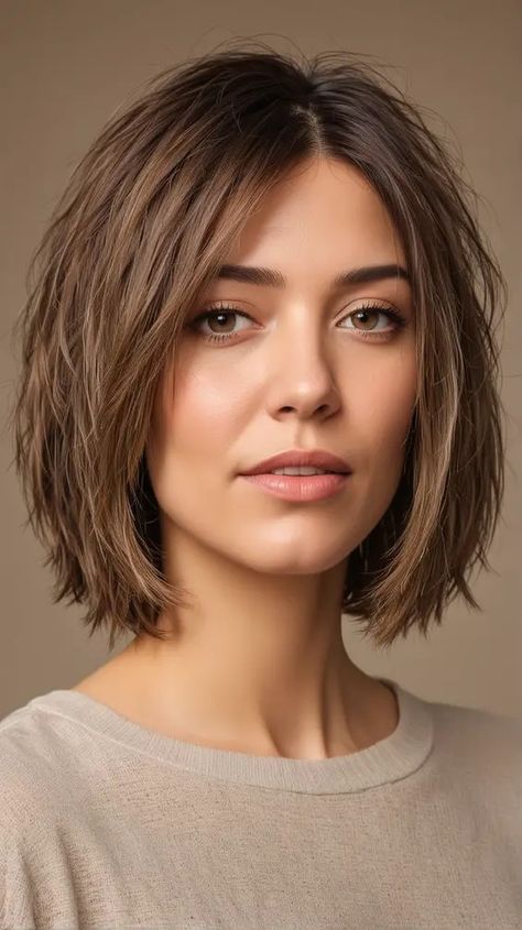 Short Haircuts Fine Straight Hair, Straight Hair Round Face Haircut, Short Hair Round Face Hairstyles, Choppy Bob Haircuts For Fine Hair, Short Choppy Bob Haircuts, Hair Cuts Oval Face, Mom Haircut, Hair Bobs, Winter Update