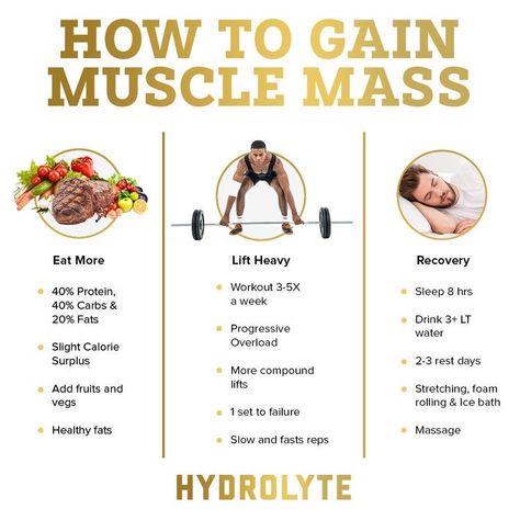 Fast Muscle Growth, How To Gain Muscle, Food To Gain Muscle, Weight Gain Workout, Gym Workout Guide, Gain Muscle Mass, Bodybuilding Workout Plan, Gym Workout Chart, Gym Tips