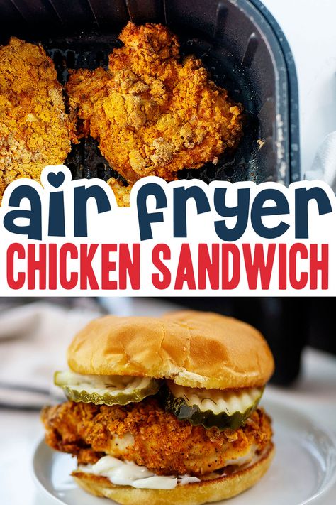 Air Fried Food, Air Fryer Oven Recipes, Chicken Sandwich Recipes, Air Fry Recipes, Air Fryer Recipes Chicken, Air Fryer Dinner Recipes, Recipes Indian, Air Fryer Recipes Easy, Air Fryer Recipes Healthy