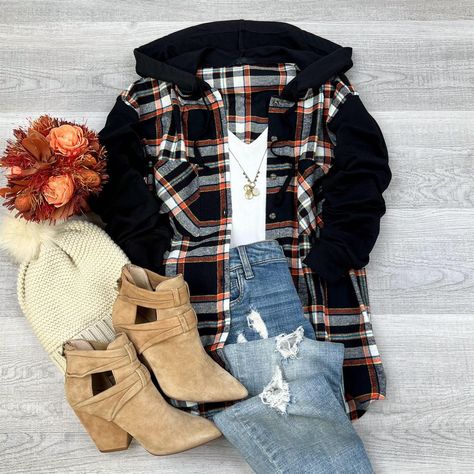 Hooded flannel outfit