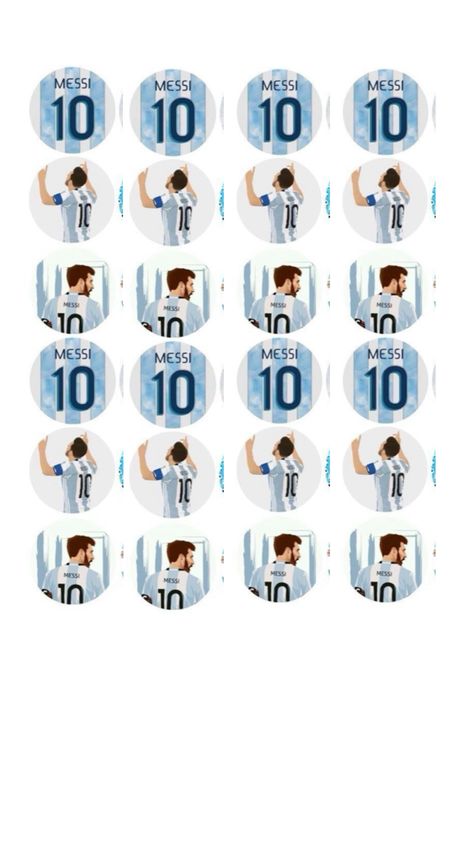 Messi 10, Cupcake Toppers, Cupcake, Cake, Argentina