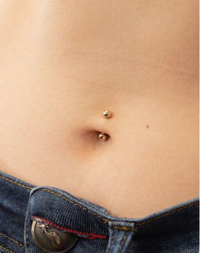 Gold Tongue Piercing, Belly Ring Piercing, Gold Belly Button Ring, Royal Au, Gold Body Jewelry, Oc Reference, Belly Piercing Jewelry, Reference Board, Ring Piercing