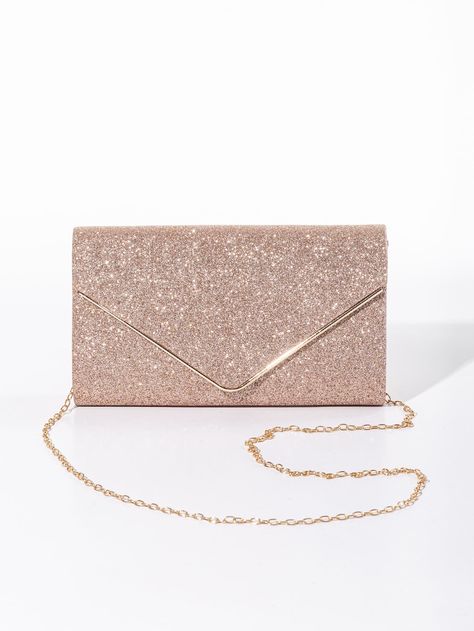 Rose Gold    Glitter   Embellished   Women Bags Rose Gold Purse, Rose Gold Clutch, Prom Bag, Prom Purse, Prom Clutch, Glitter Bag, Bridal Purse, Rose Gold Sunglasses, Glitter Decor