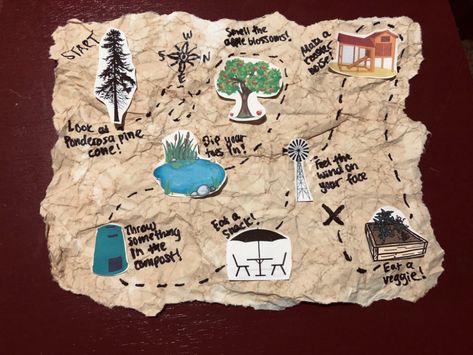 Mountain School @ Home: Lesson 10 – Create your own Treasure Map — North Cascades Institute National Park Crafts, Map Art Projects, Treasure Maps For Kids, Treasure Hunt Map, Make Your Own Map, Game Warden, Diy Map, Explorer Map, Homeschool Geography