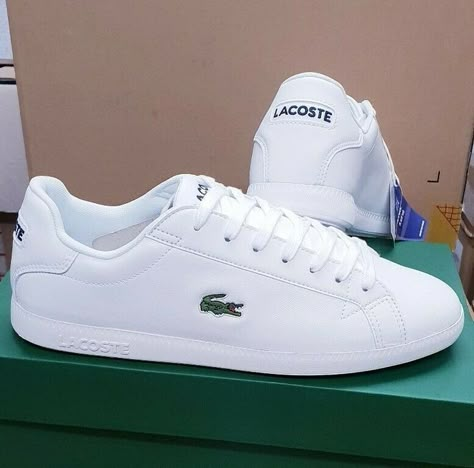 Nice Shoes For Men, Lacoste Shoes Mens, Casual Sneakers For Men, Men's Fashion Sneakers, Cool Sneakers, Lacoste Sneakers, Lacoste Shoes, Adidas Shoes Mens, White Nike Shoes