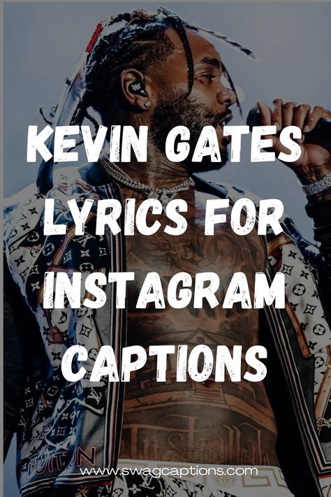 Song Lyrics Captions For Instagram Rap, Kevin Gates Tattoos Ideas, Best Rap Lyrics For Captions, Kevin Gates Quotes Lyrics, Rap Lyrics Captions, Rap Lyrics For Instagram Captions, Kevin Gates Songs, Kevin Gates Lyrics, Kevin Gates Tattoos