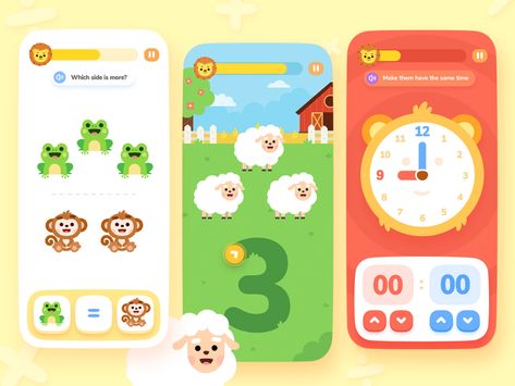 Kids App Design, Kids Learning Apps, Educational Apps For Kids, Education Logo Design, Desain Ui, Learning Logo, Kids Math, Game Based Learning, Math Games For Kids