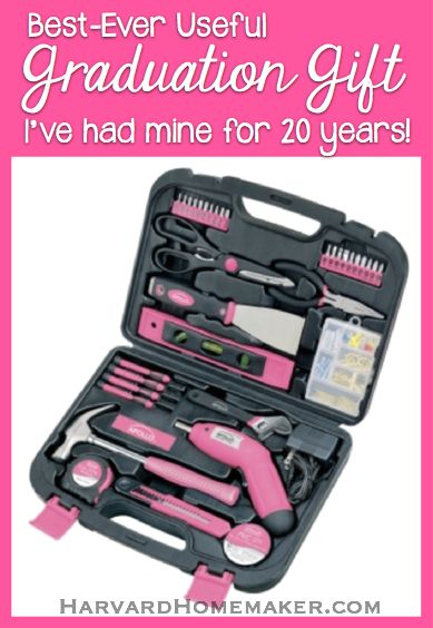 Give a tool set as a graduation gift! You won't believe how much it will get used in a dorm room and beyond. #graduationgift #giftideas #harvardhomemaker Pink Tool Set, Pink Tools, Hand Tool Sets, Tools For Women, Precision Tools, Makijaż Smokey Eye, Household Tools, Electrical Tape, Home Tools