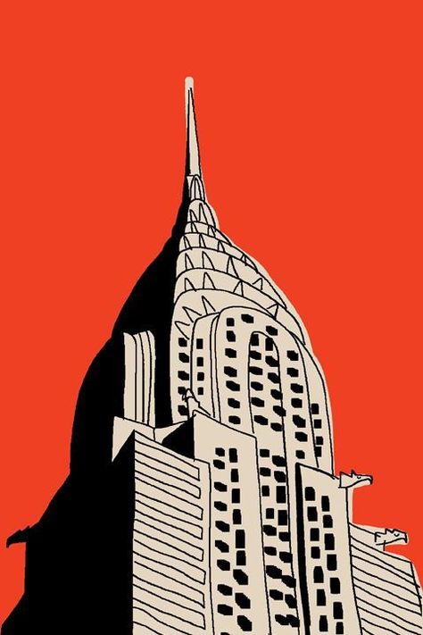 Building Illustration, Chrysler Building, Iconic Buildings, Modern History, Urban Sketching, Art Watercolor, 그림 그리기, Architecture Art, Art Inspo