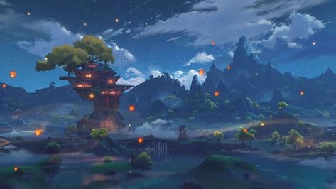 Wallpaper Anime Scenery, Wallpaper Landscape, X Male Reader, Lighting Concepts, Environmental Art, Landscape Wallpaper, Music Producer, Character Aesthetic, Scenery Wallpaper