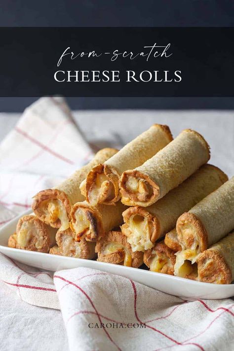 Cheese Roll Chai Hot Chocolate, Cheese Roll Recipe, Chai Spice Mix, Craving Chocolate, Cheesy Snack, Cheese Rolls, Bread Soft, Cheese Scones, Meal Prep Snacks