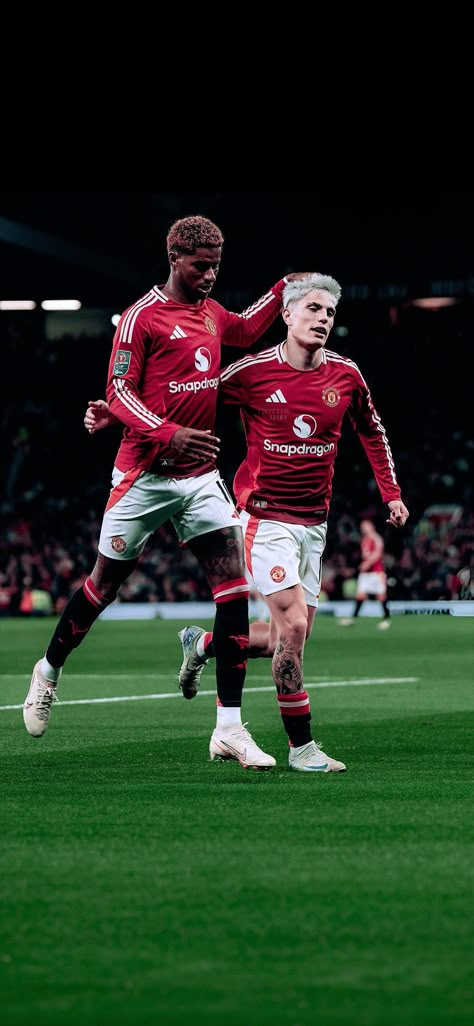 Rashford Wallpapers, Man United Wallpapers, Marcus Rashford Wallpaper, Garnacho Wallpaper, Ronaldo Manchester, Cristiano Ronaldo Manchester, Football Players Photos, Manchester United Team, Community Shield