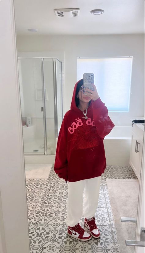 tessa ortega josie alesia pretty latina girl copy and paste latina young instagram influencer streetwear sp5der chicana mexican girls Spider Hoodie Outfit, Tessa Ortega, Spider Hoodie, Boring Day, Hoodie Outfit, Cute Fits, Dream Wardrobe, Cool Outfits, Cute Outfits