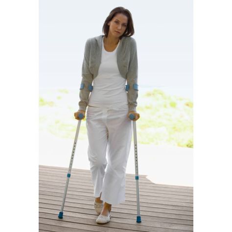 Also known as forearm crutches, Canadian crutches feature cuffs that encircle the forearm. Non Weight Bearing Exercises, Forearm Crutches, Seated Leg Curl, Physical Therapist Assistant, Weight Bearing Exercises, Leg Bones, Low Impact Cardio, Clock Wood, Leg Curl