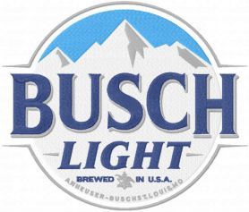 Busch light logo embroidery design Busch Mountain Tattoo, Busch Light Painting, Busch Light Mountains Tattoo, Busch Light Cooler Painting, Bush Light Beer Logo, Busch Light Cookies, Nashville Cooler, Busch Light Logo, Beer Logo Design