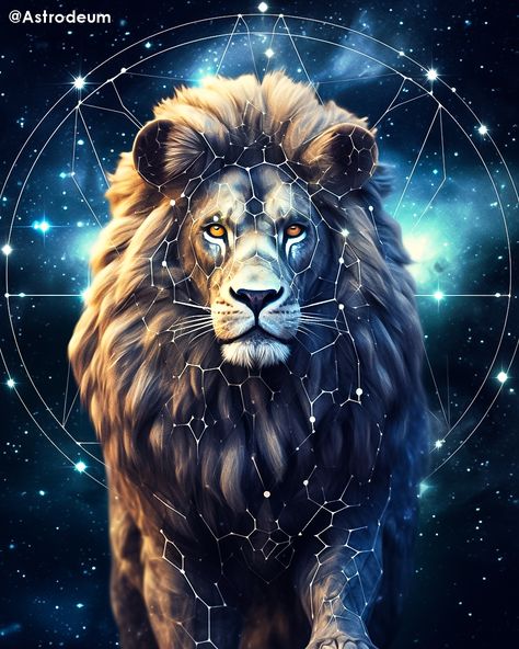 Leo Zodiac Wallpaper Aesthetic, Zodiac Leo Art, Lion Zodiac, Leo Art, Zodiac Sign Leo, Astronomy Facts, Lion Artwork, Lions Photos, Astrology Leo