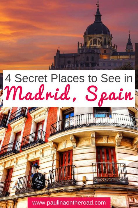 Discover 7 less known highlights of Madrid. After living in the Spanish capital for almost 3 years, I got to see and taste much of it. I want to share with you some of its most hidden gems. #spain #madrid #thingstodo #parks Travelling Spain, Spain Destinations, Madrid Spain Travel, Visit Madrid, Madrid Travel, Spain Madrid, Spain Travel Guide, Spain Vacation, Funny Travel