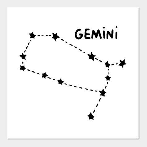 Perfect gift for an Gemini, also don't forget to check out the other zodiac signs! -- Choose from our vast selection of art prints and posters to match with your desired size to make the perfect print or poster. Pick your favorite: Movies, TV Shows, Art, and so much more! Available in mini, small, medium, large, and extra-large depending on the design. For men, women, and children. Perfect for decoration. Gemini Sign Symbol, Gemini Zodiac Symbol, Gemini Symbol, Zodiac Signs Symbols, Gemini Sign, Zodiac Signs Gemini, Line Art Design, Zodiac Symbols, Gemini Zodiac