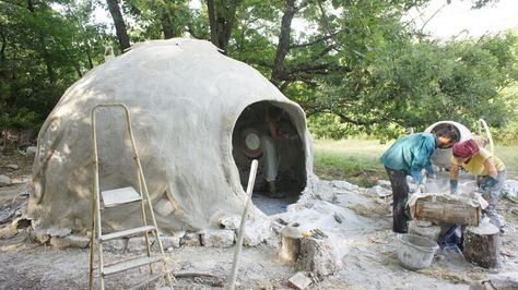 Eco Construction, Earth Bag Homes, Outdoor Cabana, Eco Buildings, Earthship Home, Cob House, Dome House, Hobbit House, Modern Tiny House